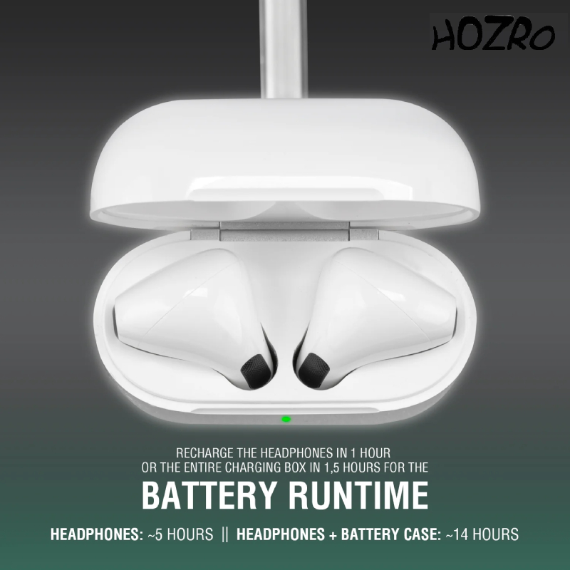Căști Pro 4 HOZRO, Wireless Bluetooth, Sunet HD, Touch Control și Cutie de Încărcare Portabilă HOZRO