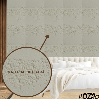 Panouri Decorative HOZRO, Soft Stone Skin 60 x 120 cm – Finisaj Elegant Tip Piatră, Montaj Rapid, Rezistență Ridicată pentru Fațade Moderne, Model 602-34 BESTSELLS