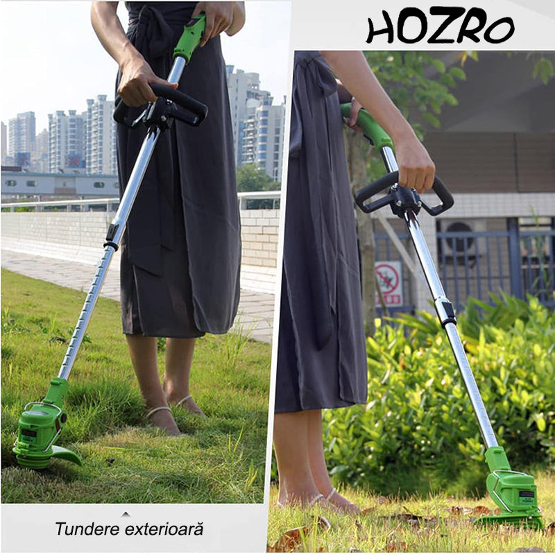 Motocoasa electrica HOZRO pentru Gradinarit, 2 acumulatori 36V, 18.000 RPM, multiple moduri de taiere, accesorii incluse, autonomie mare HOZRO