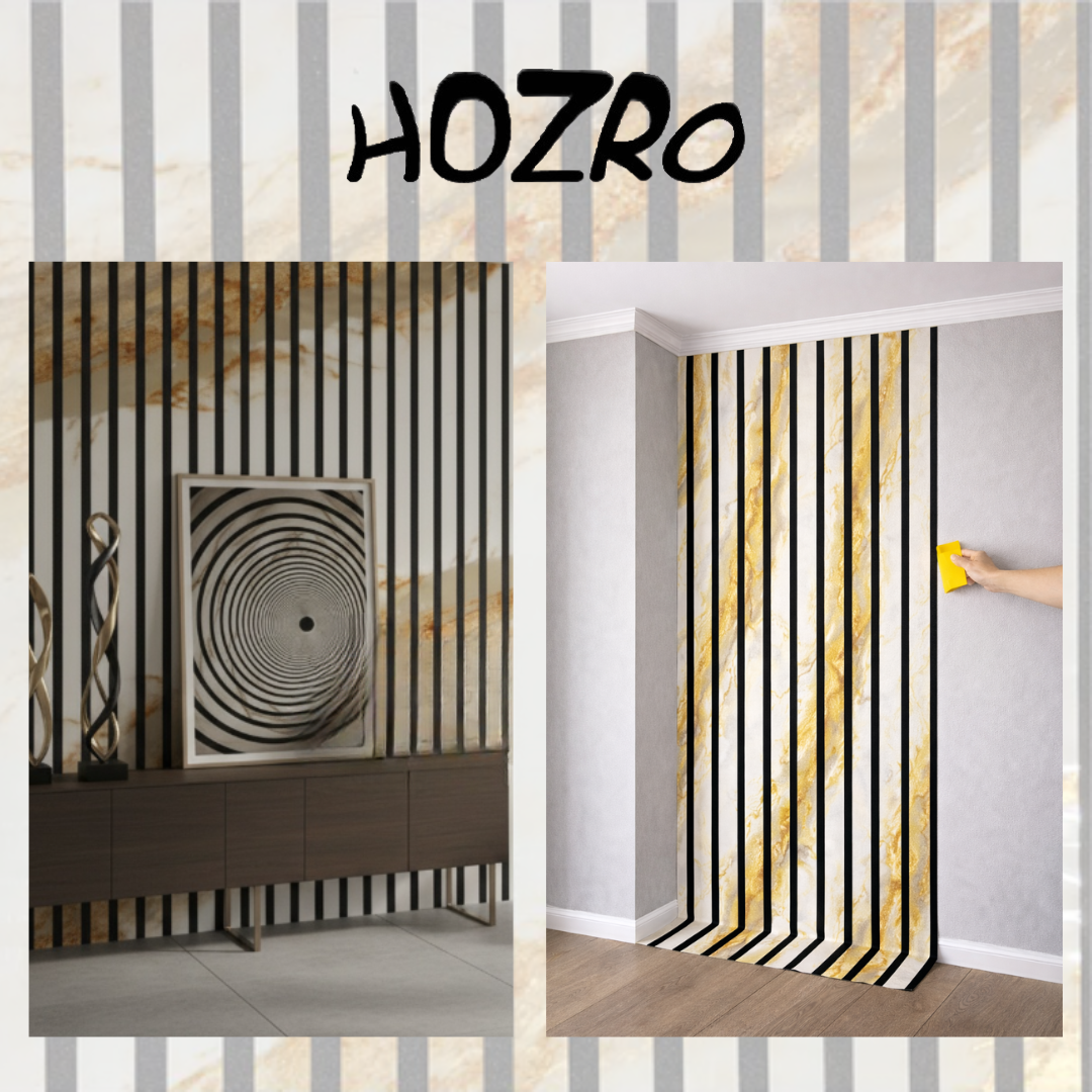 Tapet autocolant HOZRO, cu efect de fante, dimensiune 58×300 cm – material decorativ flexibil pentru amenajări contemporane și transformări fără efort, GST-476D3 HOZRO