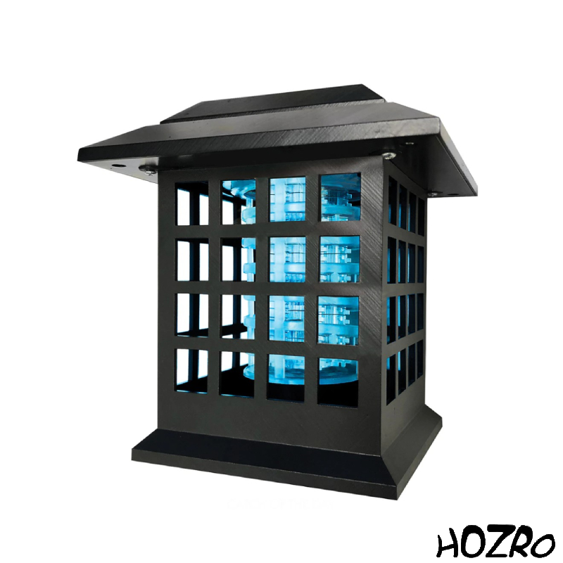 Lampa solara anti-insecte 2 in 1 cu lumina UV HOZRO, Solar Monster Zapper HOZRO