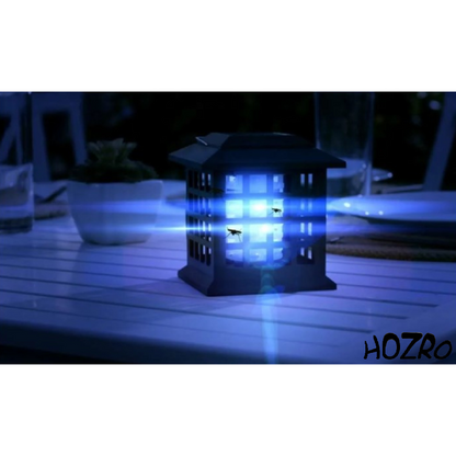 Lampa solara anti-insecte 2 in 1 cu lumina UV HOZRO, Solar Monster Zapper HOZRO