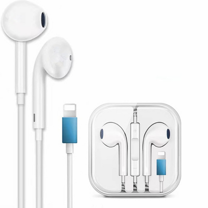 Căști HOZRO, cu fir si conector Lightning, sunet Hi-Fi clar, microfon și telecomandă integrate, design ergonomic pentru confort sporit, compatibile cu toate modelele Apple iPhone cu port Lightning HOZRO