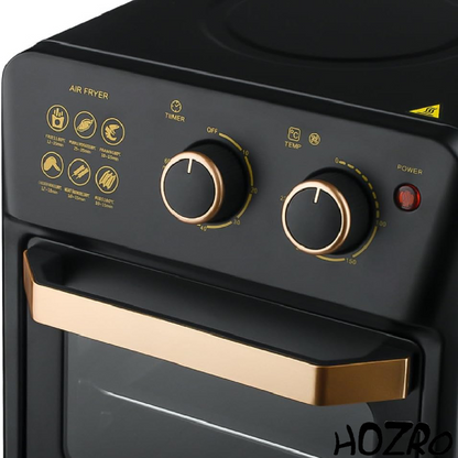 Air Fryer HOZRO, Model DS-18 – 12L, Friteuză cu Aer Cald, Gătit Sănătos și Rapid, Cuptoare Multifuncțional fără Ulei HOZRO