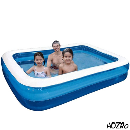 Piscină gonflabilă HOZRO, pentru adulți 305×183×55 cm – Portabilă si spațioasă pentru cupluri, ideală pentru baie cu spumă, relaxare sau răcorire vara, design durabil și rezistent la uzură, ușor de instalat și depozitat HOZRO