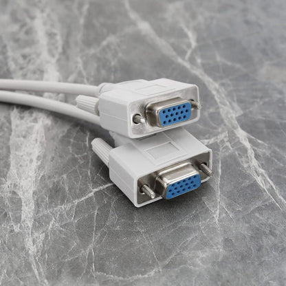 Cablu adaptor VGA 15 pini tata la 2xVGA 15 pini mama BESTSELLS