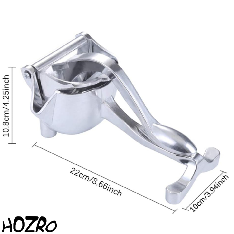 Presă HOZRO, pentru Fructe și Legume – Dispozitiv Manual din Material Rezistent, Ușor de Folosit, Ideal pentru Sucuri Proaspete, Piureuri, Sosuri și Rețete de Casă, Ușor de Curățat și Durabil HOZRO
