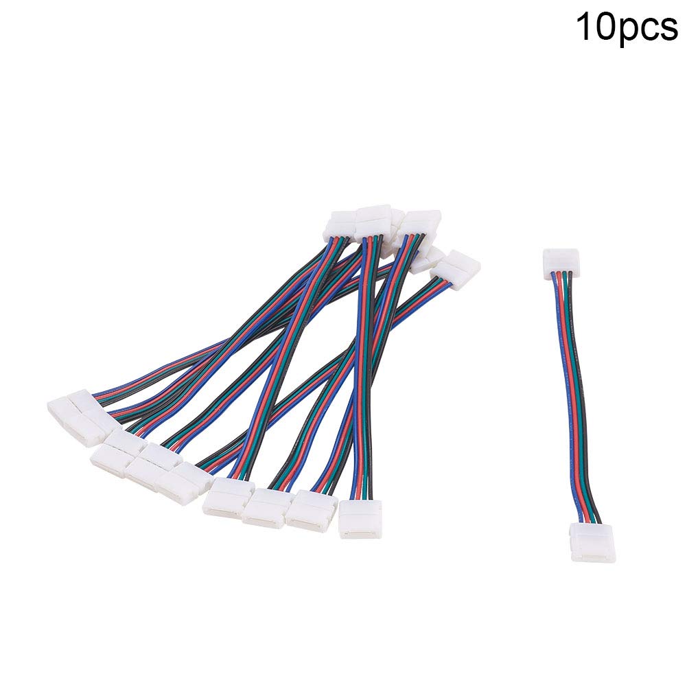 Conector pentru benzi LED, 10mm, RGB, 12V/24V, 16cm, Cn 09, Multicolor - Set 10 bucăți BESTSELLS