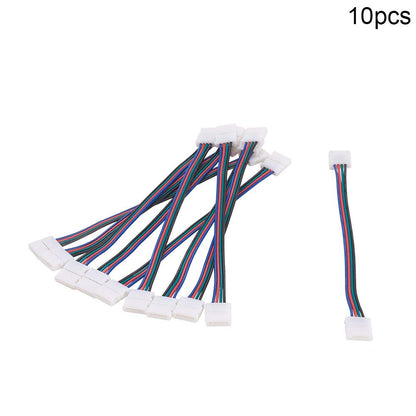 Conector pentru benzi LED, 10mm, RGB, 12V/24V, 16cm, Cn 09, Multicolor - Set 10 bucăți BESTSELLS
