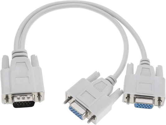 Cablu adaptor VGA 15 pini tata la 2xVGA 15 pini mama BESTSELLS