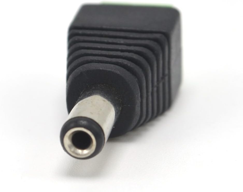 Conector mufa alimentare DC 2.1 x 5.5 mm tata la terminal 2 pini BESTSELLS