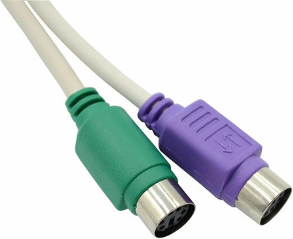 Adaptor USB la PS/2 cablu splitter 1-la-2 USB 2.0 la PS/2 pentru tastatura si mouse BESTSELLS