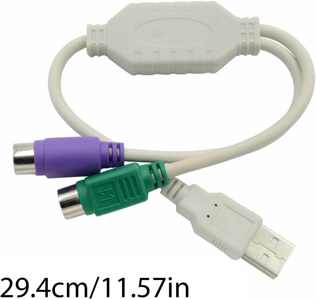 Adaptor USB la PS/2 cablu splitter 1-la-2 USB 2.0 la PS/2 pentru tastatura si mouse BESTSELLS
