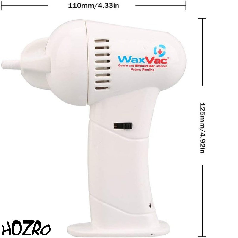 Aparat HOZRO, de curățare a urechilor Wax Vac, dispozitiv electric igienic și sigur, cu aspirație delicată pentru îndepărtarea eficientă a cerumenului, funcționare silențioasă și design ergonomic pentru întreaga familie HOZRO