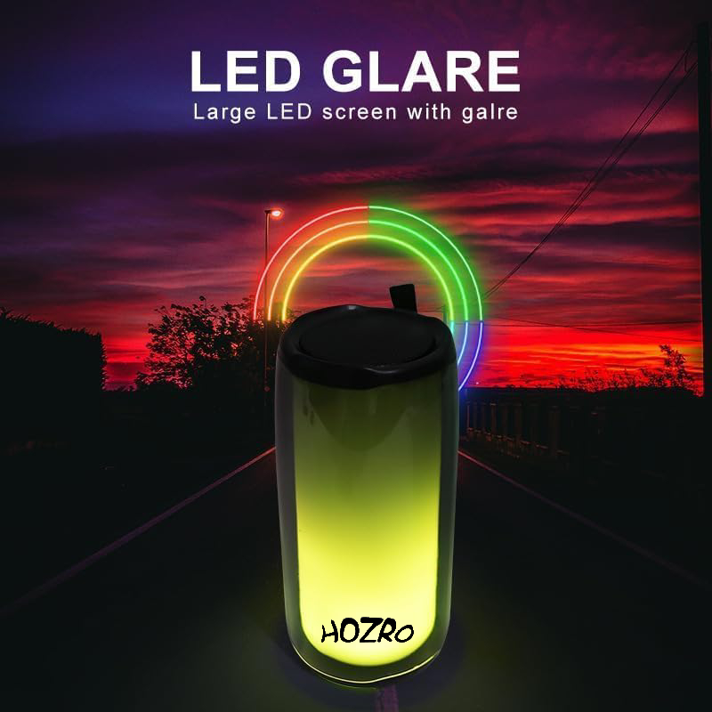 Boxă Portabilă RGB HOZRO, cu Sunet Puternic și Lumină LED Multicoloră – Conectivitate Bluetooth, Design Compact și Baterie Reîncărcabilă HOZRO