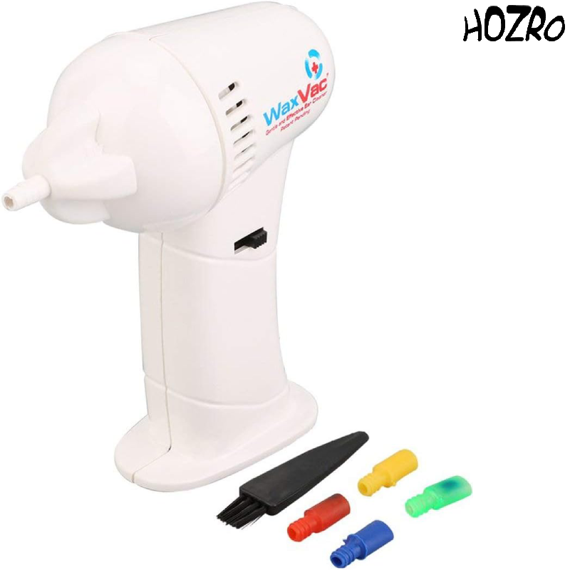 Aparat HOZRO, de curățare a urechilor Wax Vac, dispozitiv electric igienic și sigur, cu aspirație delicată pentru îndepărtarea eficientă a cerumenului, funcționare silențioasă și design ergonomic pentru întreaga familie HOZRO