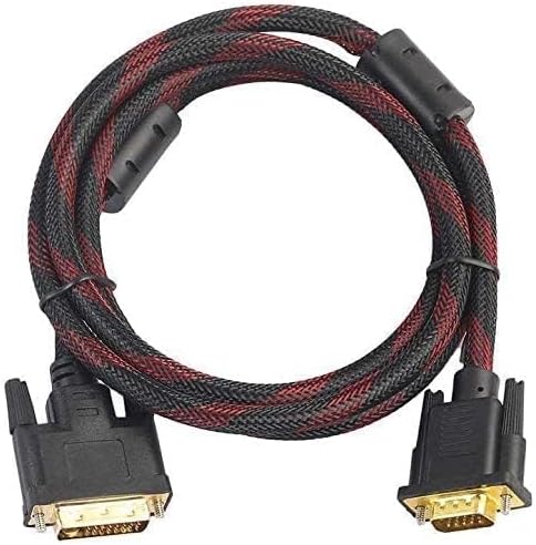 Cablu analogic PANZAT DVI-I la VGA, 24+5pini, dublu ecranat, calitate deosebita BESTSELLS