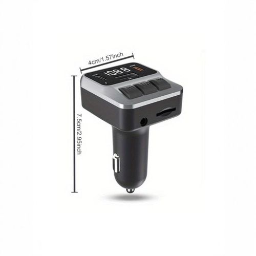 Modulator Auto FM Bluetooth 5.0 Hozro | Car Kit Handsfree, Player MP3, Slot MicroSD/AUX și Încărcător Rapid 2.8A HOZRO