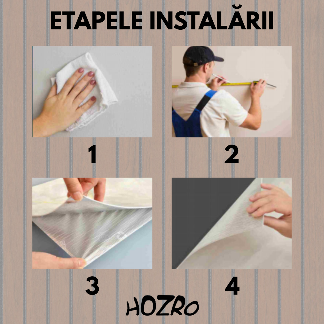 Tapet autocolant HOZRO, cu efect de fante, dimensiune 60×300 cm – material decorativ flexibil pentru amenajări contemporane și transformări fără efort, Model 602-11 HOZRO