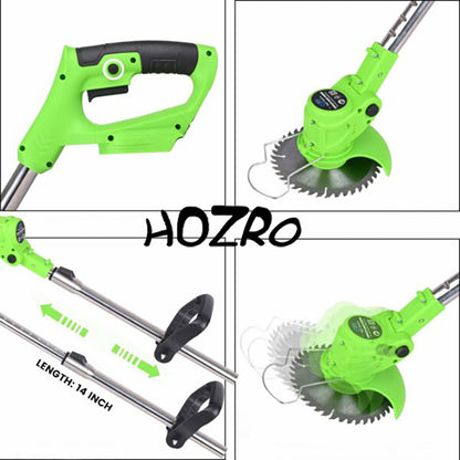 Motocoasa electrica HOZRO pentru Gradinarit, 2 acumulatori 36V, 18.000 RPM, multiple moduri de taiere, accesorii incluse, autonomie mare HOZRO