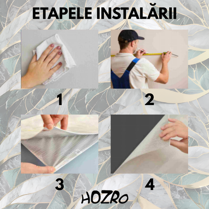 Tapet autocolant tip marmură HOZRO, rolă 1.2 × 3 m, model TLS-001, soluție elegantă pentru decor interior premium BESTSELLS
