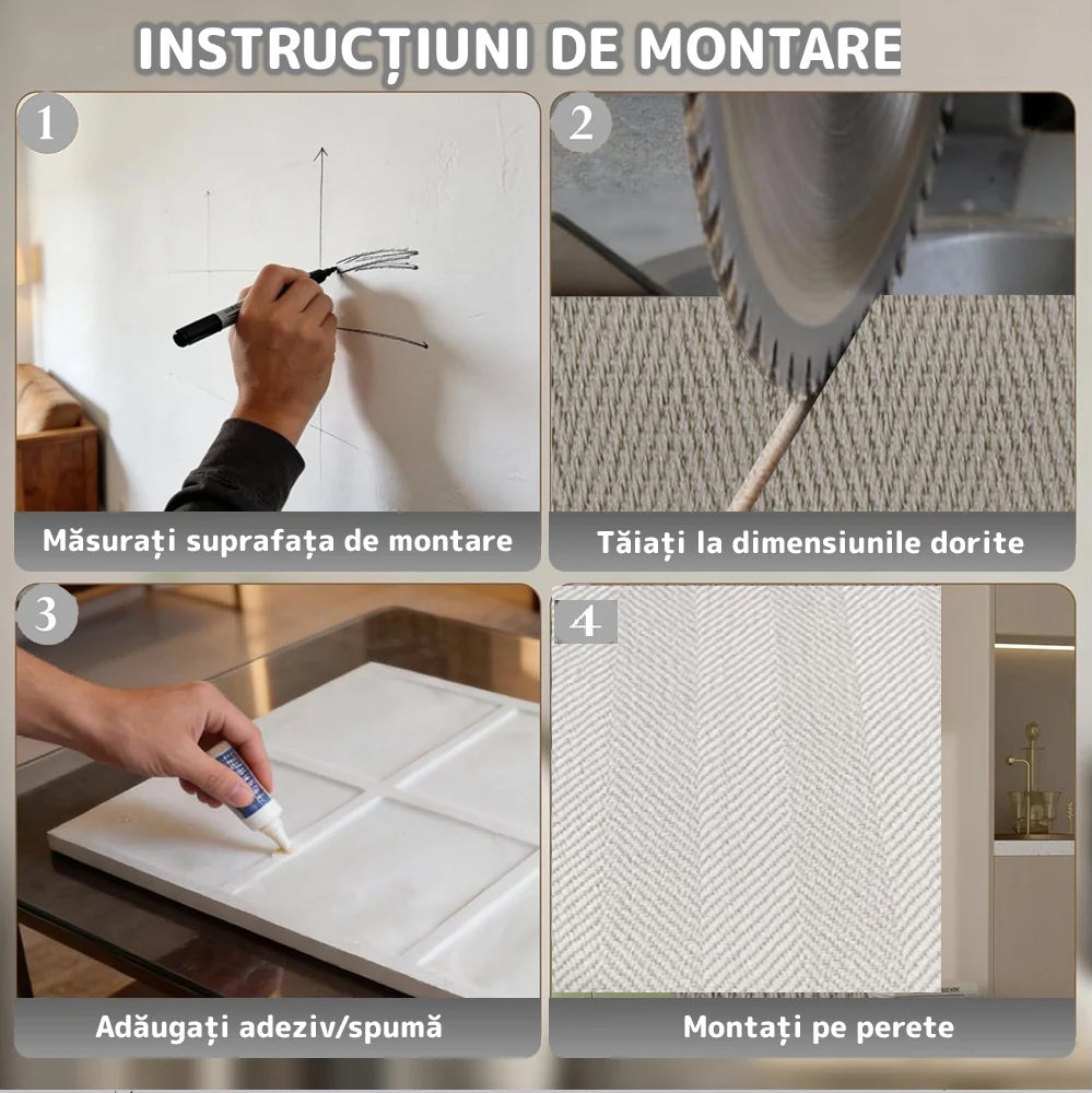 Panouri Decorative Exterior HOZRO, Soft Stone Skin 60 x 120 cm – Finisaj Elegant Tip Piatră, Fațade Moderne, Model 601-32/33 HOZRO