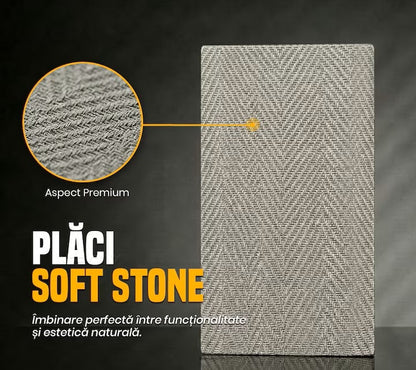 Panouri Decorative Exterior HOZRO, Soft Stone Skin 60 x 120 cm – Finisaj Elegant Tip Piatră, Fațade Moderne, Model 601-32/33 HOZRO