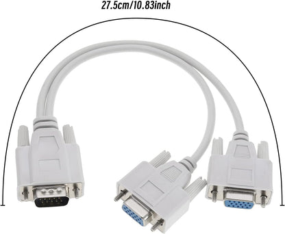 Cablu adaptor VGA 15 pini tata la 2xVGA 15 pini mama BESTSELLS