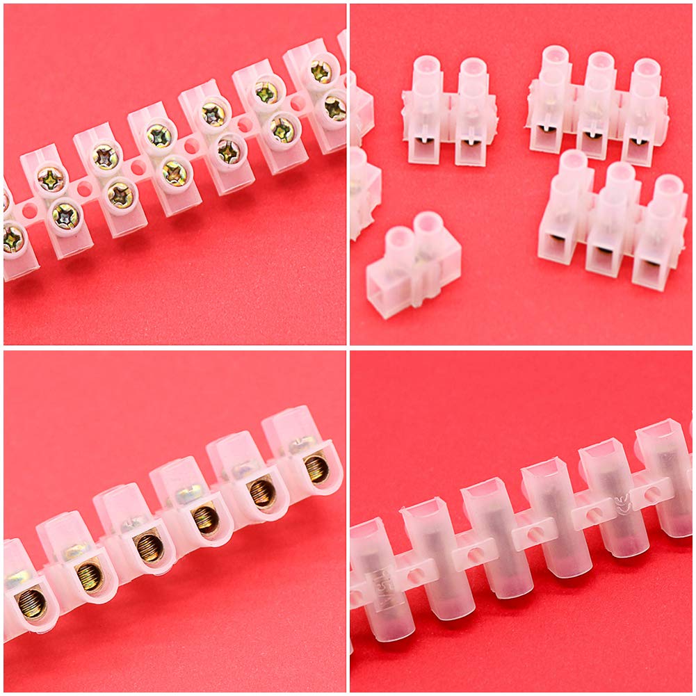 Clema electrica 12 cai, 4 mm, 3 A, plastic PP, terminale din alama, montare pe surub BESTSELLS