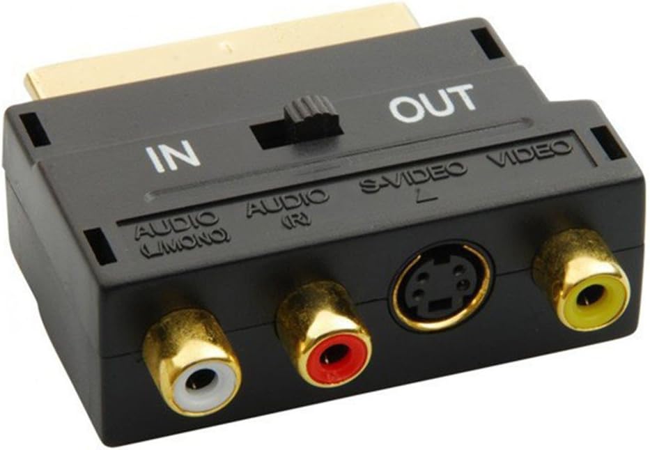 Adaptor Euroscart la RCA/S-VIDEO+ switch IN/OUT BESTSELLS