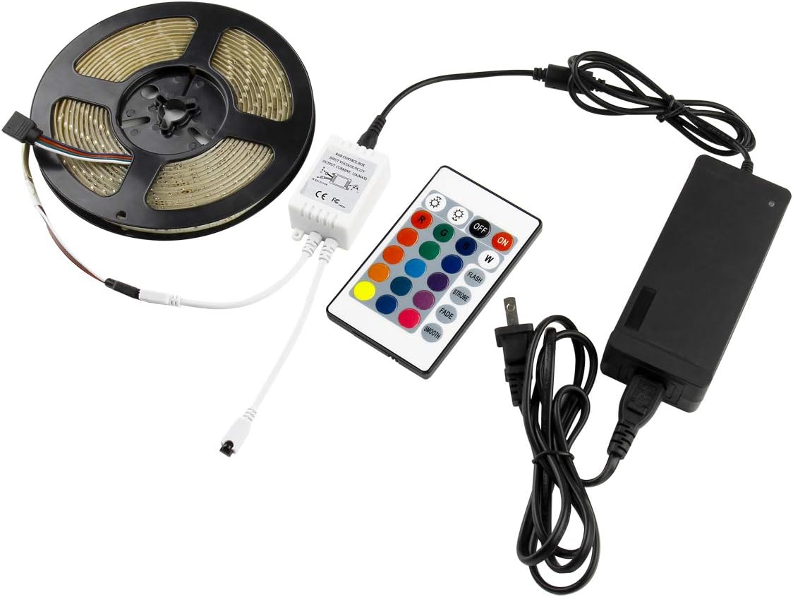 Bandă LED RGB 5 metri – 60 LED/m, SMD 2835, IP65, cu telecomandă BESTSELLS