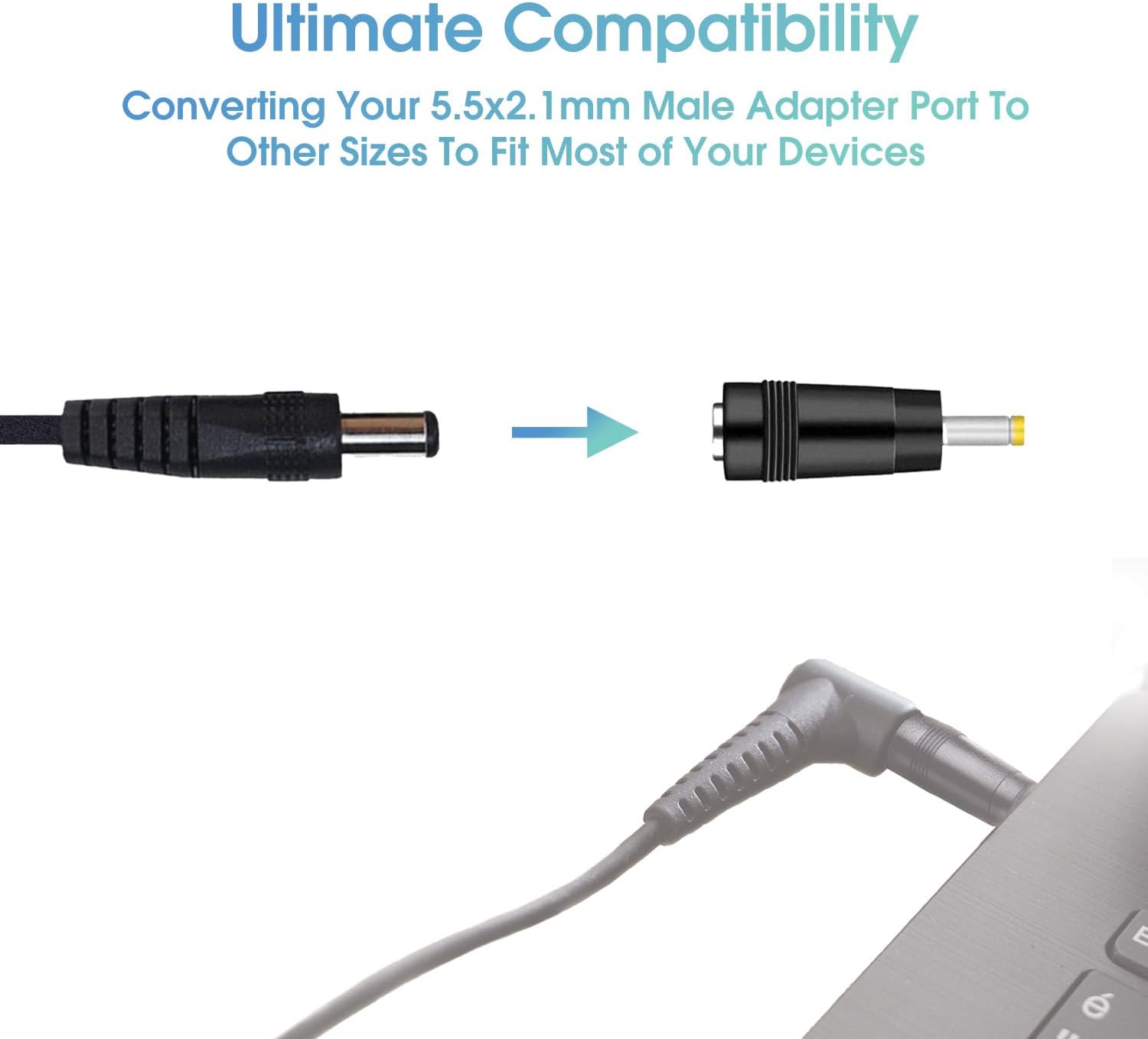 Set 8 mufe adaptoare, conectori DC, 3.5-6x1.43mm BESTSELLS