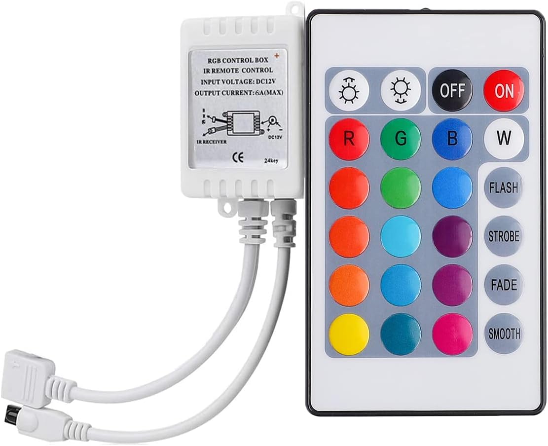 Bandă LED RGB 5 metri – 60 LED/m, SMD 2835, IP65, cu telecomandă BESTSELLS
