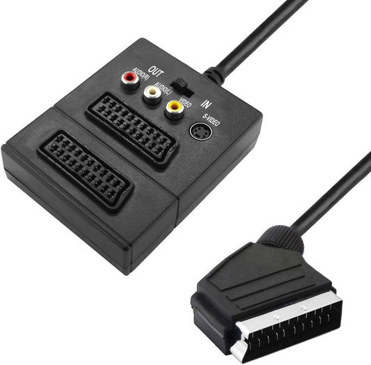 SCART BOX 2XSCART MAMA + 3RCA + SVHS + Comutator BESTSELLS
