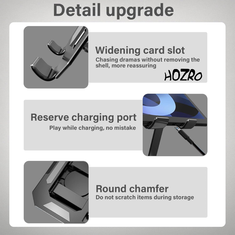 Suport Tabletă HOZRO, cu Bază Rotativă 360°, Reglabil, Compatibil cu iPad Pro / Air / Mini și Alte Tablete HOZRO