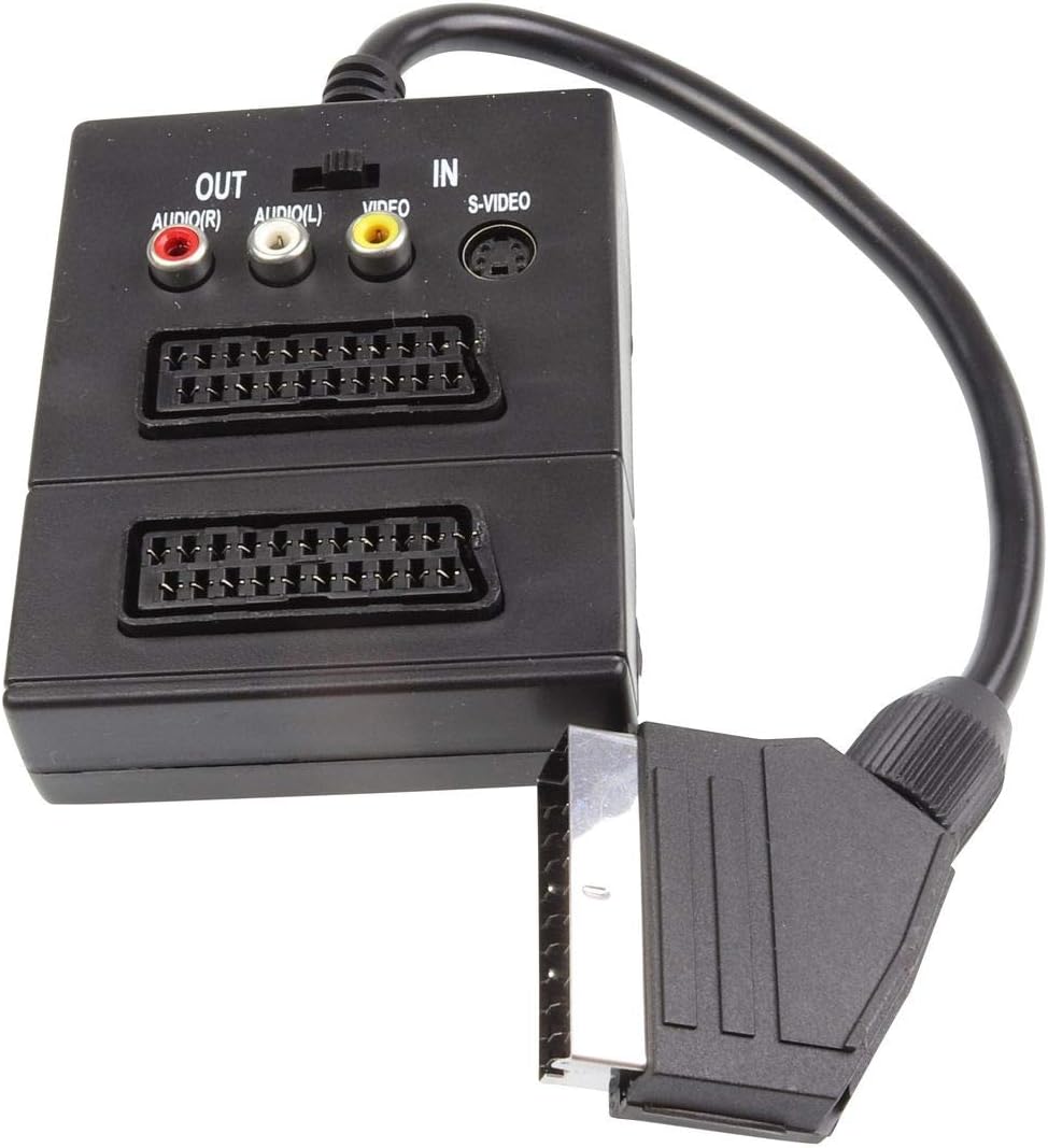 SCART BOX 2XSCART MAMA + 3RCA + SVHS + Comutator BESTSELLS