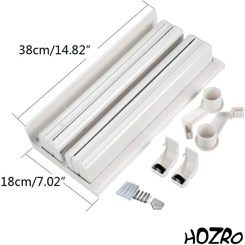 Dispenser Triplu pentru Hârtie HOZRO, Organizator Multifuncțional, Practic și Elegant pentru Bucătărie sau Baie HOZRO