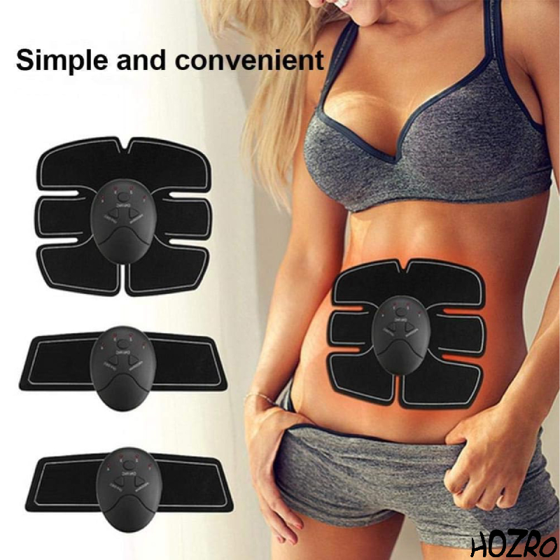 Centură EMS Cristiano Ronaldo Smart Fitness – Set 3 Piese pentru Electrostimulare Musculară Abdomen, Biceps și Corp, Antrenament Eficient Acasă pentru Tonifiere și Definire HOZRO