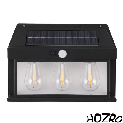 Lampă Solară HOZRO, Model KT 666-3W cu 3 Becuri LED – Iluminat Exterior Economic și Eficient, Încărcare Solară, Ideală pentru Curte, Grădină sau Camping HOZRO