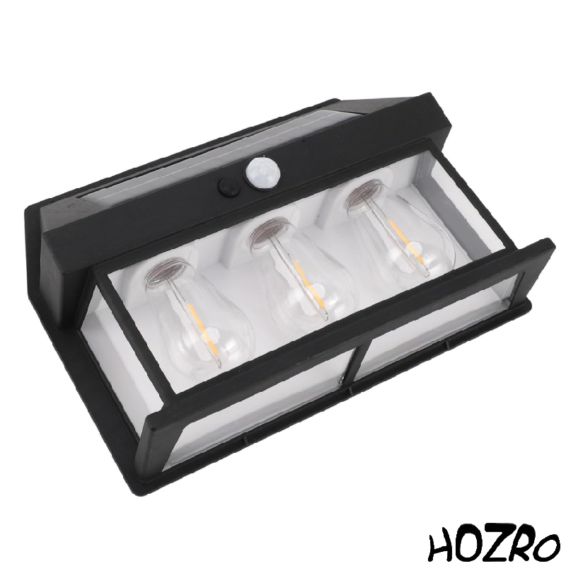 Lampă Solară HOZRO, Model KT 666-3W cu 3 Becuri LED – Iluminat Exterior Economic și Eficient, Încărcare Solară, Ideală pentru Curte, Grădină sau Camping HOZRO