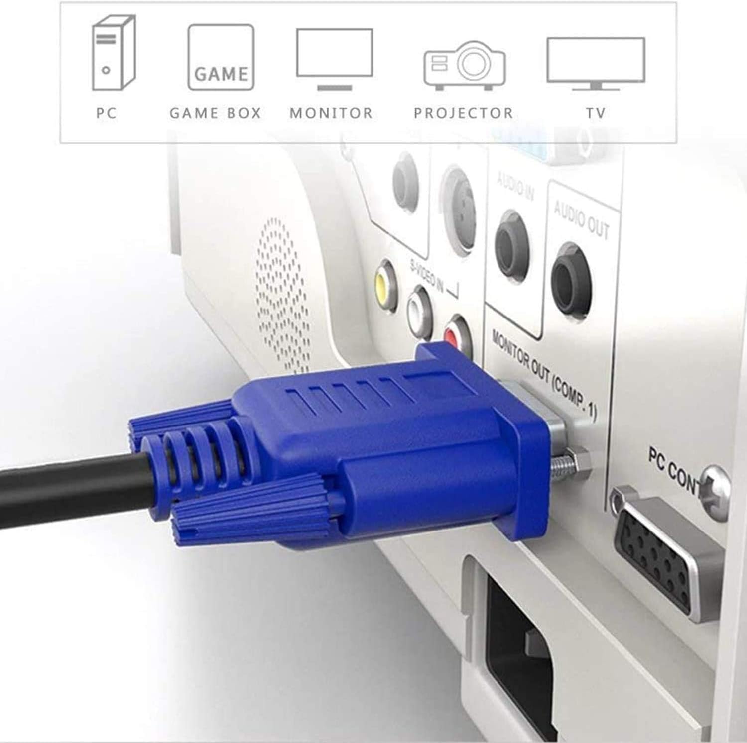 Cablu monitor 1.5m VGA Full HD 1920x1080 dublu ecranat BESTSELLS