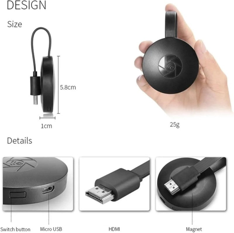Chrome Cast Media Player, compatibilitate cu Android si iOS BESTSELLS