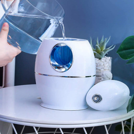 🌿 Difuzor HOZRO, Aromaterapie UFO  – Umidificator cu Ultrasunete, Alb, Lumină LED și Design Modern pentru Relaxare și Atmosferă Plăcută HOZRO