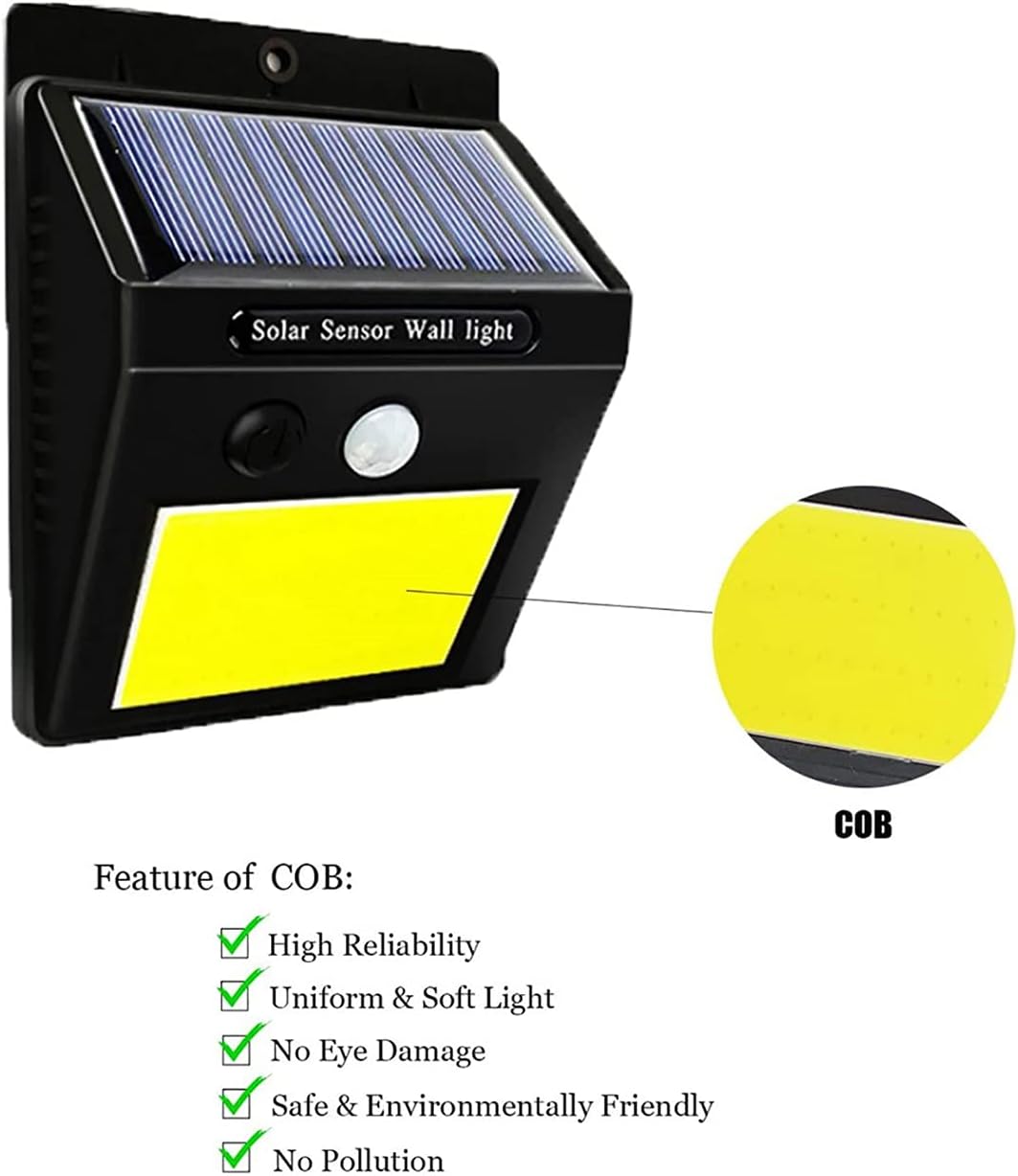 Set 5 Lămpi Solare cu 48 LED-uri HOZRO® – Senzor de Mișcare și Amurg, 3 Trepte de Iluminare, Ideale pentru Exterior BESTSELLS