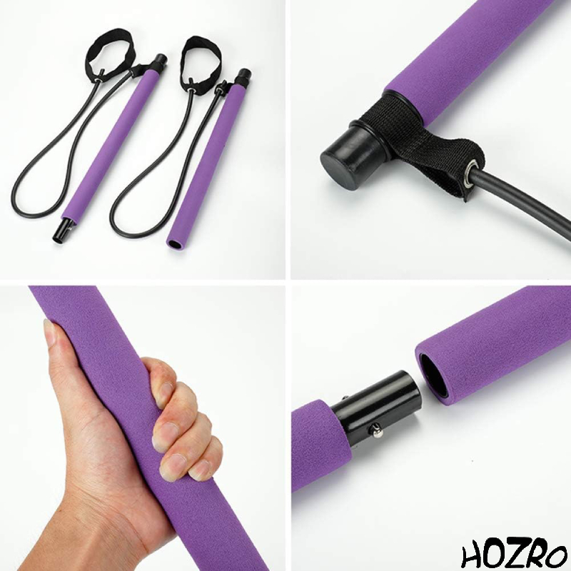 Bară HOZRO, pentru exerciții Yoga și Fitness, reglabilă, stabilă și durabilă, ideală pentru stretching, antrenamente acasă și dezvoltarea flexibilității și forței musculare HOZRO