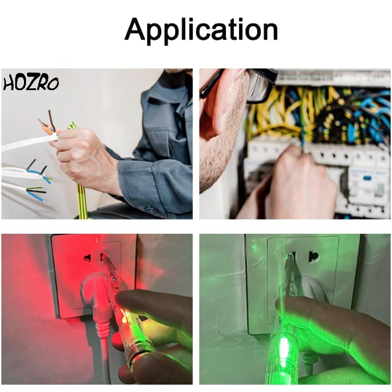 Tester de Tensiune HOZRO, Tip Șurubelniță cu Lumină Duală – Detector Electric cu Vârf Magnetic, pentru Verificarea Rapidă a Curentului și Circuitelor HOZRO