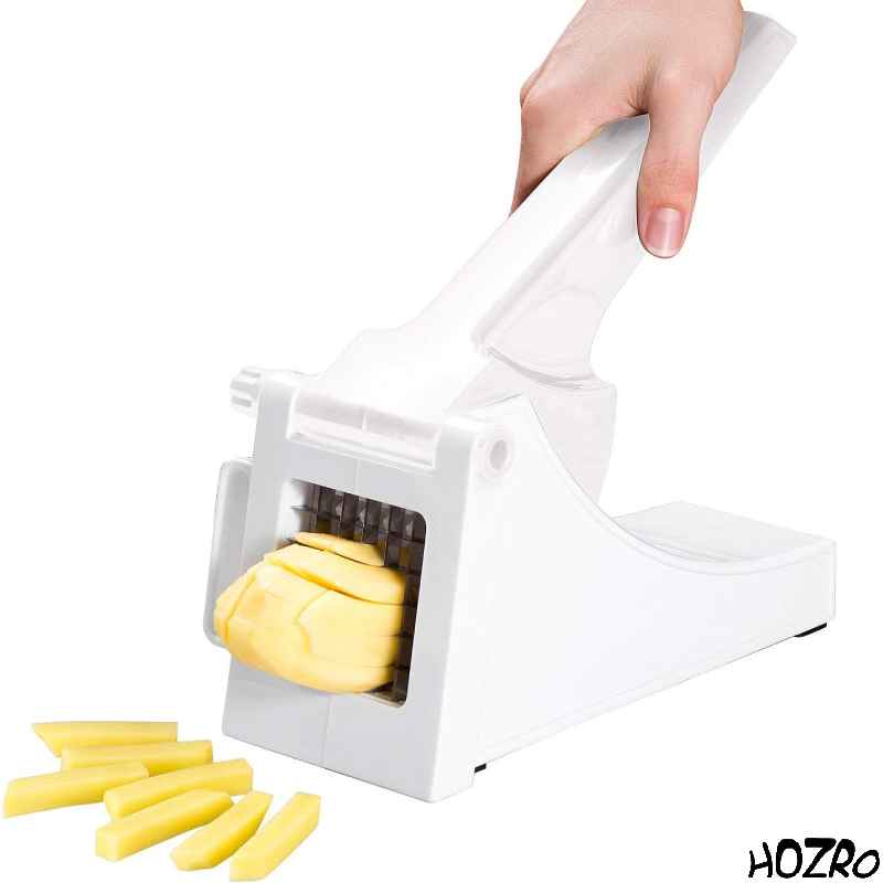 Aparat HOZRO, pentru cartofi din plastic Patata – tăietor rapid și ușor de folosit pentru cartofi, legume și fructe, ideal pentru prepararea cartofilor pai, chipsurilor sau garniturilor HOZRO