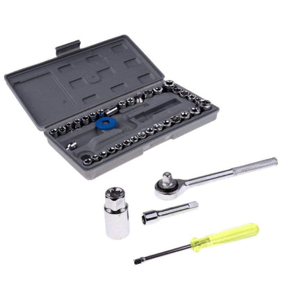 Set Trusă de Scule Universală HOZRO, cu 40 de Piese – Unelte Multifuncționale pentru Reparații Casnice, Auto sau Hobby, în Husă Compactă și Portabilă, Ideală pentru Meșteri Amatori sau Profesioniști HOZRO