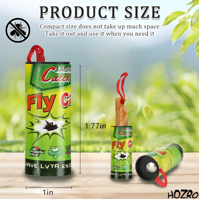 Rolă Lipici HOZRO, pentru Muște și Insecte – Capcană Adezivă Puternică, Non-Toxică și Eficientă, Ideală pentru Casă, Terasă, Bucătărie sau Spații Comerciale HOZRO