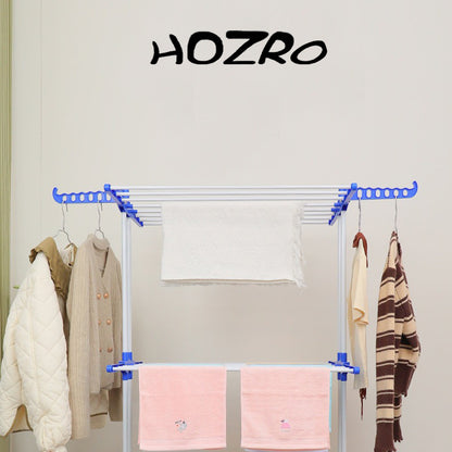 Uscator Vertical Pliabil HOZRO, pentru Rufe, Haine, Incaltaminte, perfect pentru spatiile inguste, Mobil, Ergonomic, inaltime 170cm, Albastru HOZRO